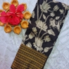 Kalamkari Mangalagiri silk 7 inch Kanchi border saree