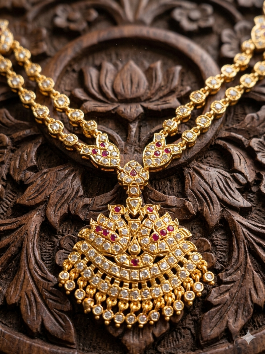 Vintage style panchaloham Necklace - Image 2