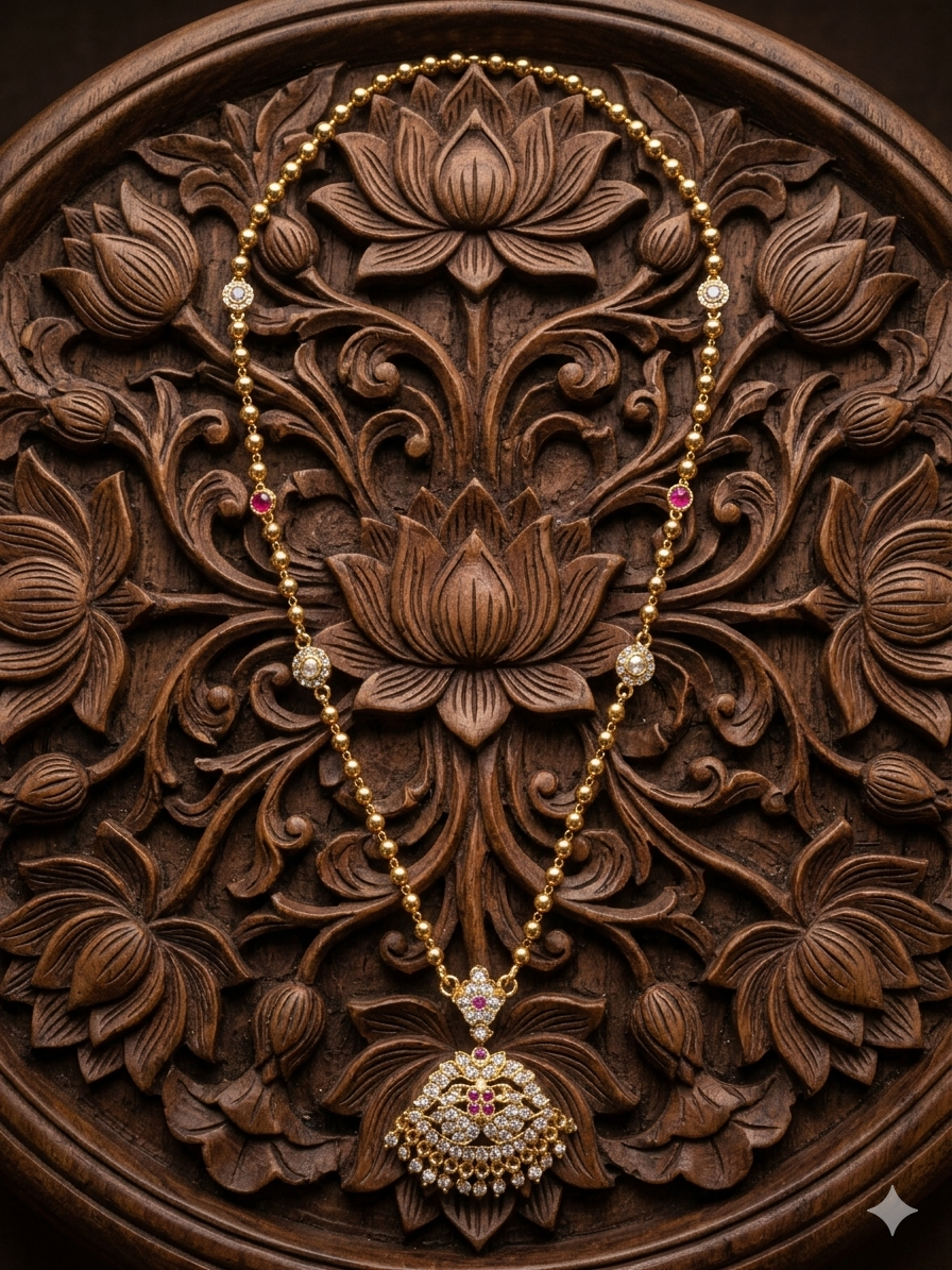 Vintage style panchaloham Necklace - Image 2