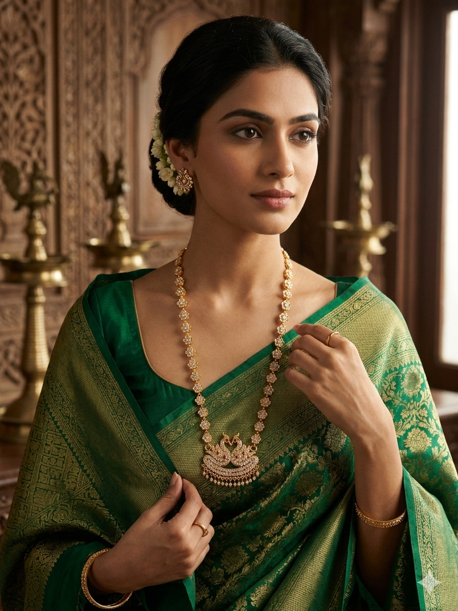 Vintage style panchaloham Necklace - Image 4