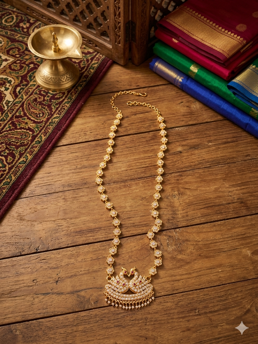 Vintage style panchaloham Necklace - Image 3