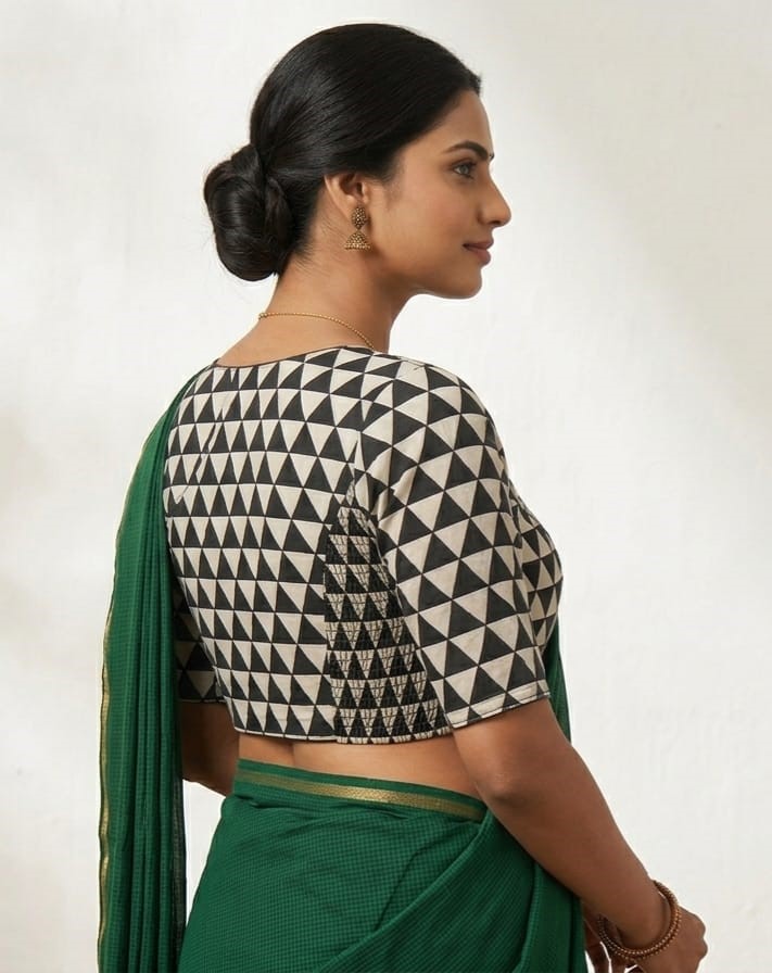 Cotton non padded side stretch blouse - Image 2